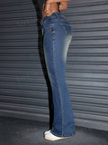 NEW ICON Low-Waist Flared Jeans In Vintage Washed Style