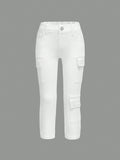 NEW Young Girl Jeans With Flap Pockets