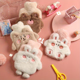 Cute Rabbit Plush Hand Warmer - Reusable, Washable PVC Hot Water Bottle for Cozy Winter Comfort