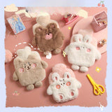 Cute Rabbit Plush Hand Warmer - Reusable, Washable PVC Hot Water Bottle for Cozy Winter Comfort