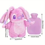 Christmas Halloween Gift Cute Kawaii Plush Angel Instant Water Injection Hot Water Bag by UME - Novelty Warm Rubber Hot Water Bottle with Soft Plush Toy Cover for Adults 14+