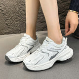 kamames kamames Sole Silver Dad Shoes Female 2024 Summer New Fashion Mesh Running Shoes Increase Trend Casual Sports Shoes
