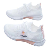 kamames kamames Women's Flying Weaving Small White Coconut Single Shoes Leisure Sports Running Tide Shoes Girls' Money 2023 New Spring And Autumn Versatile