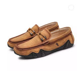 kamames kamames Korean Version Of The New Men's Leather Shoes In Spring Is Breathable, A Lazy Man, A Set Foot, Octopus, Fish And Beans Shoes.