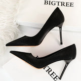 BIGTREE Shoes Women Pumps Gradient Color Matching Shoes High Heels Fashion Office Shoes Stiletto Heels Ladies Shoes Plus Size 43