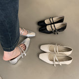 kamames kamames Shallow Mouth Single Shoes Female Spring And Autumn New Korean Version Of French Temperament Fairy Wind Gentle Commuting Thick With Mary Jane Shoes