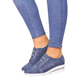 kamames Large Size Net Single Shoes For Women's 2023 Autumn And Winter New Casual Single Shoes With Low Heels