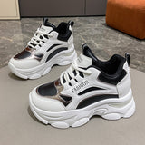 kamames kamames Version Of The Thick Platform Small White Shoes 2024 Spring Fashion New Dad Shoes Female Ins Tide Increased Casual Sports Single Shoes Female