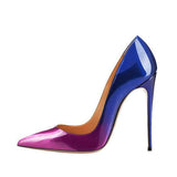 kamames Changing Color Shoes Woman High Heels Wedding Shoes Women Pumps Pointed Toe Sexy 12 cm Stilettos QP019 ROVICIYA