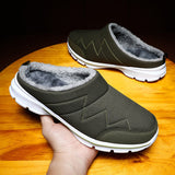 Winter Plush Slippers Men Outdoor Heel Wrap Men Shoes EVA Anti-slip Thick Sole Platform Shoes Warm Women Winter Slipper for Men