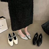 kamames kamames Silver French Spring And Autumn Small Single Shoes Women's 2024 New Hot Style With Skirt Mary Jane Evening Shoes