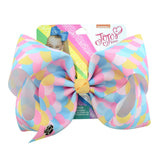 8 JoJo Bows Hair Clip Large Hair Bow Kids Handmade Metalic Printed Ribbon Knot Jumbo JOJO SIWA Hair Accessories For Girl