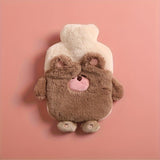 Cute Rabbit Plush Hand Warmer - Reusable, Washable PVC Hot Water Bottle for Cozy Winter Comfort