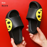 Summer Flip Flops for Couples Smile Face Slippers EVA Fashion Slides Women's Shoes Bathroom Slipper Floor Flats