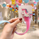 2021 Sweet Colorful Hairpin Lovely Children Girls Hairclip Kids Cute Barrette Cartoon Extension Braider Rainbow Hair Accessories