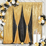 2pcs Sequin Backdrop Curtains Glitter Photo Booth Backdrops Curtains Sparkly Photography Background Drapes For Parties Birthday Wedding Bridal Home Hotel Decorations, 2ft*8ft/61cm*244cm