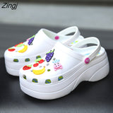 kamames Summer Women Slippers Platform Fashon Outdoor Garden Shoes Female Pool Sandals Bathroom Flip Flops Mules Beach Slippers
