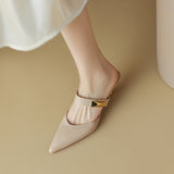 kamames kamames New 2023 Summer Pointed Muller Shoes With High Heel Sandals