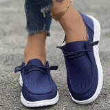 kamames 2024 New Large-Size Casual Single Shoes For Women With Flat Soles And Low-Top Love Shoes