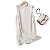 kamames Spring Style Casual Minimalist Elegant Sleeveless Dress