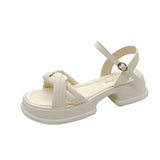 kamames kamames New 2023 Summer Vintage French Platform Niche Fairy Premium Roman Shoes