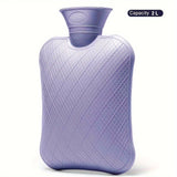 FORICOM 2L/1.2L/0.7L Hot Water Bottle For Pain Relief, Hot Water Bag For Back Pain, Heating Pad Non Toxic, Rubber.Made In PVC.