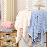 2-Piece -"Quick-Dry" Luxury Microfiber Bath Towels, 2pcs Ultra Absorbent & Soft Waffle Weave, Quick Dry For Spa, Gym, Travel