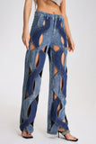 kamames Miura Cutout Wide-Leg Jeans