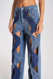 kamames Miura Cutout Wide-Leg Jeans