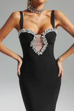 kamames Natalya Diamante-Embellished Maxi Bandage Dress