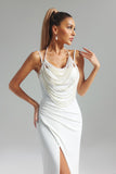 kamames Jayne Pearl Hight Slit Maxi Dress