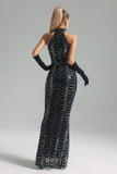 kamames Susan Mesh Sequins Maxi Dress