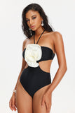 kamames Kiwis Flower Halter Swimsuit