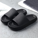 Women Summer Beach Slippers Eva Soft Thick Platform Sole Slide Sandals Leisure Men Ladies Indoor Bathroom Anti-slip Shoes