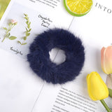 3.5 Inches New Winter Women Plush Scrunchie Girls Elastic Hair Bands Ponytail Holder Hair Rope Ties Headwear Hair Accessories