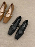 kamames Sole Shoes Children's Spring, Autumn And Summer 2024 New Style Design Feeling Mary Jane Women's Shoes Gentle Wind Evening Shoes