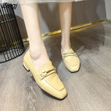 kamames Size Women's Shoes Size 43 Summer Designer Shoes Women's Flat Shoes Loafers Women's Shoes Casual Shoes Black Leather Shoes