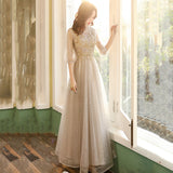 18-Year-old Bar Mitzvah Girl Dress Elegant Hosting Broadcasting Art Exam Clothing Female Vocal Art Exam Dress Bel Canto Solo