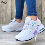 kamames Women's Large Size Tennis Casual Shoes Increase Fashion Thick-soled Sneakers Light Vulcanized Socks Air Cushion Breathable Shoes