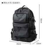 KAMAMES INS New Trendy Casual Backpack Men's Large Capacity Travel Backpack College Students Bag Trendy Brand Computer Bag Women