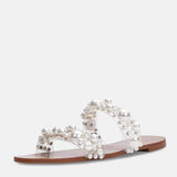 kamames ZAR 2022 Summer New Women's Shoes With Girly Beach Shoes Casual Flat Pearl Slippers For Women's Outer Wear Luxury Plus Size 43
