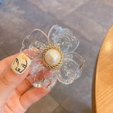 Sweet Flower Shape Hair Clips for Women Girls Hair Claw Chic Barrettes Claw Crab Hairpins Styling Bohemia Hair Accessories Gift