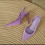 kamames kamames Heels Women's Spring 2023 New Cloth Face Pointed Single Shoe With Skirt Tou Women's Sandals