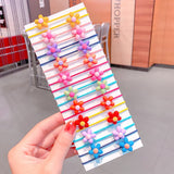 20/40PCS/Set New Girls Cute Colorful Cartoon Scrunchies Ponytail Holder Hair Bands Kids Lovely Headband Fashion Hair Accessories