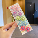 10/15Pcs/Set Children Cute Cartoon Fruit Elastic Hair Bands Girls Baby Lovely Rubber Bands Ponytail Holder Kids Hair Accessories