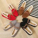 kamames Autumn And Winter New Retro Velvet Thickened Warm Student Flat Cotton Shoes With One Foot Shallow Bean Shoes
