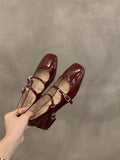 kamames kamames Women's Shoes 2023 New Summer French Night Black Spring And Autumn Single Shoes