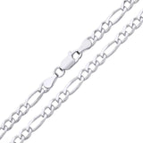 1pc Silvery plated Chain Necklace For Women,Figaro link Chain Necklace,Cute choker necklace for women