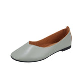 kamames Chunsen Female Flat-Soled Square-Headed Single Shoes Two Shallow-Mouthed Pregnant Grandmother Shoes Retro Semi-Dragging Fairy Lazy Shoes