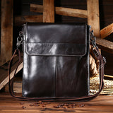 KAMAMES New Business Shoulder Bag Casual Men's Leather Material Holding Closed-Toe Layer Cowhide Multi-Functional Crossbody Men's Bag